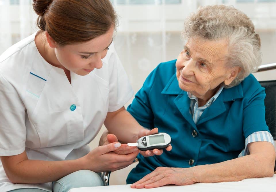 assisting senior loved one diabetes